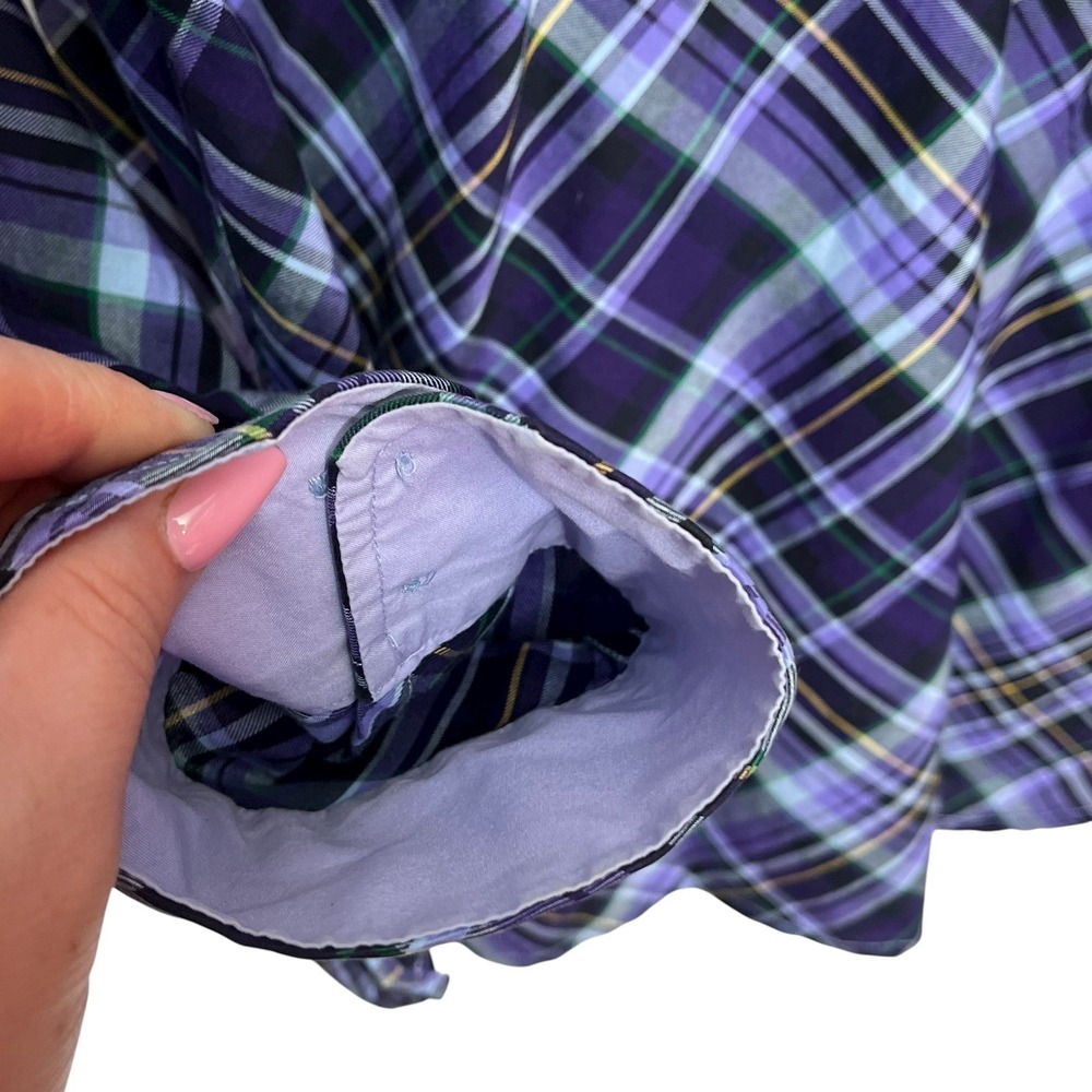 Tommy Hilfiger Mens XL Purple Plaid Button Down Long Sleeve Casual Shirt‎ - Picture 6 of 8